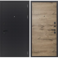 Дверь входная FlyDoors АРКАН ЛОФТ Букле черный - Дуб пацифик